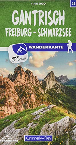 Gantrisch - Freiburg -Schwarzsee Nr. 28 Wanderkarte 1:40 000: Matt laminiert, free Download mit HKF Outdoor App (Kümmerly+Frey Wanderkarten, Band 28)